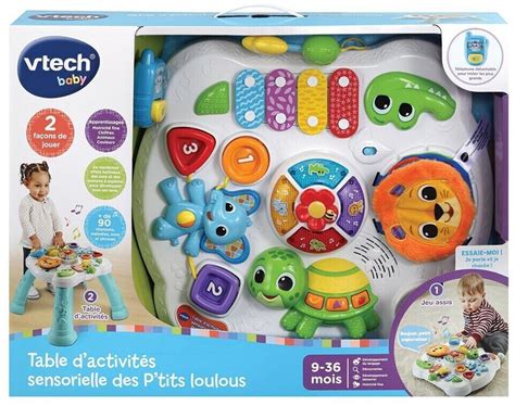 VTech Table d activités sensorielle des P tits loulous au meilleur prix sur idealo fr