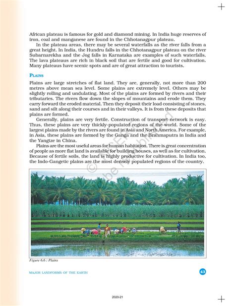 Major Landforms Of The Earth - NCERT Book of Class 6 Geography The