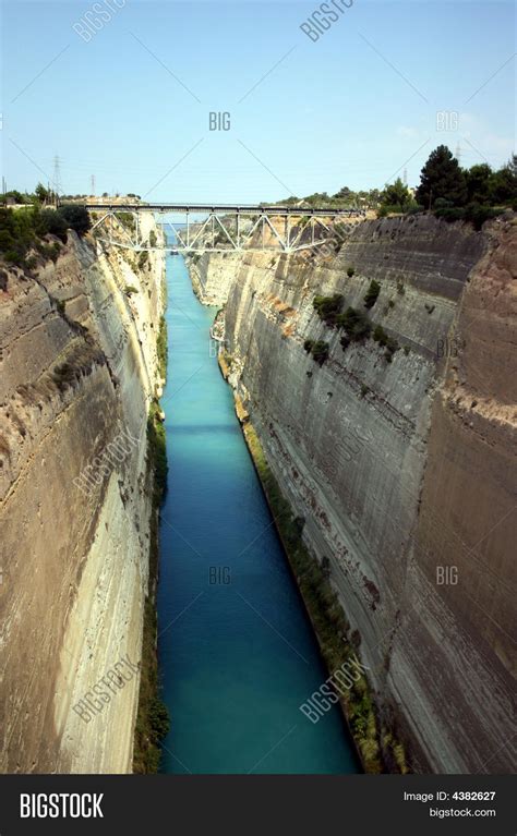 Corinth Canal Bridge Image & Photo (Free Trial) | Bigstock