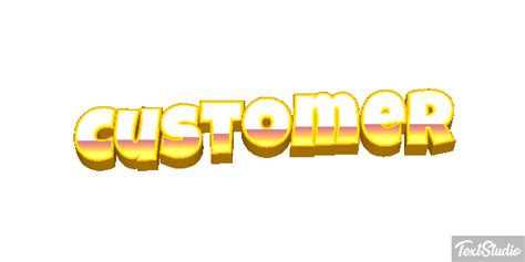 Customer Word Animated GIF Logo Designs