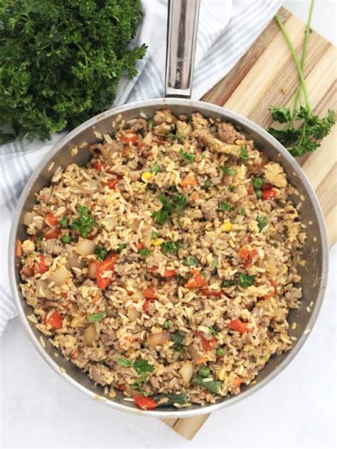 Ground Turkey Fried Rice Slow The Cook Down