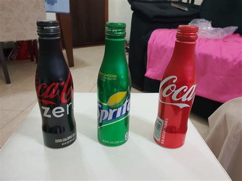 Coleção Garrafas Coca cola E Sprite De Alumínio Parcelamento sem juros