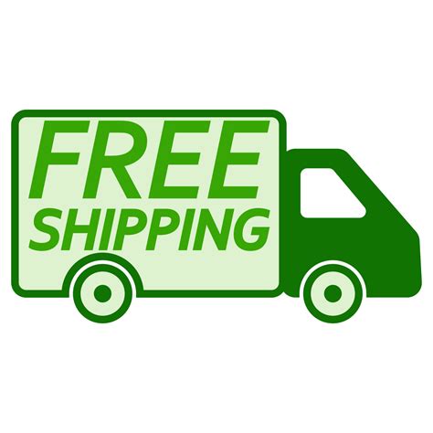 Free Shipping Green Van Icon Delivery Business Car Free Shipping