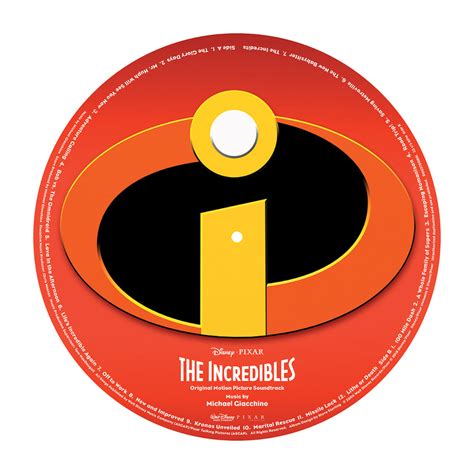 The Incredibles Orginal Soundtrack Exclusive Picture Disc Vinyl LP Dis ...