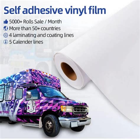 Glossy Matt Eco Solvent Printing PVC Printable Adhesive Vinyl Sticker