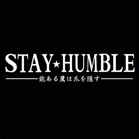 Stay Humble Style Car Windshield Sticker Waterproof Reflective Car