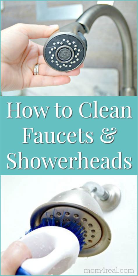 how to clean shower heads and faucets