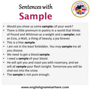 sentences  sample sample   sentence  english sentences
