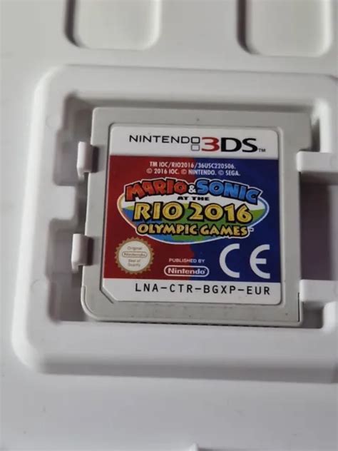 Mario Sonic Aux Jeux Olympiques De Rio Nintendo Ds Eur