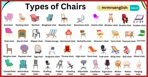 types  chairs  names  pictures infoupdateorg