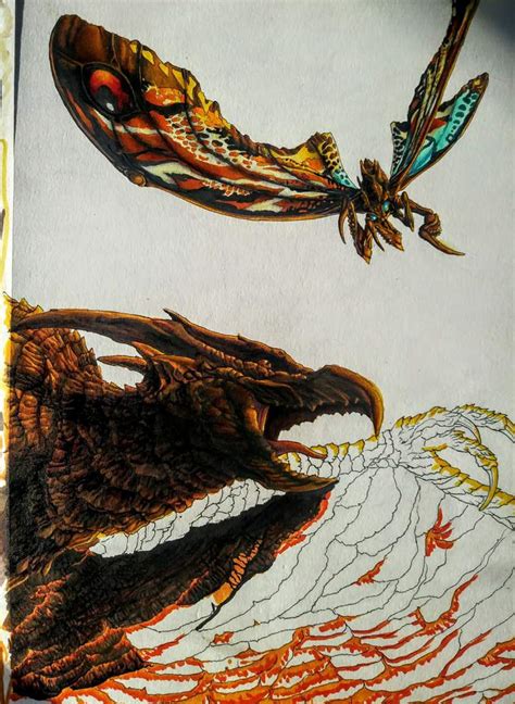 Updates on shin form 4, rodan v. mothra, and planet eater drawings ...