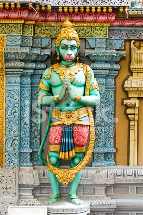 Hindu Green God Statue Stock Photo | Royalty-Free | FreeImages