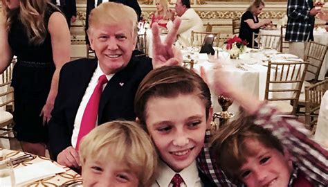 President Trump Has Fun with His Grandkids and Son Barron in Family ...