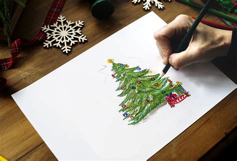 Christmas Tree Drawing: Step-by-Step Tutorial | Mimi Panda