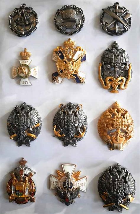 Царские знаки, Полковые знаки, Нагрудные знаки, Знаки армии Российской ...