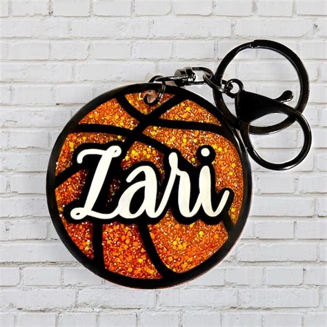 Basketball Keychain - Etsy