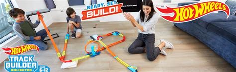 Hot Wheels Toy Car Track Set Track Builder Unlimited Playset Loop Kicker Pack 10 Track