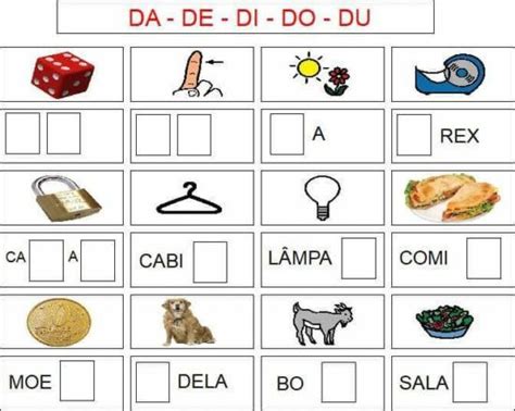 Atividades Com Da De Di Do Du Dão Para Imprimir - Atividades Sílabas com Da De Di Do Du para imprimir | Na Internet ...