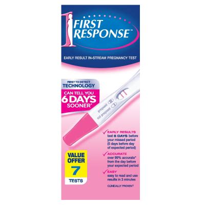 First Response Instream Pregnancy Test Personal Care New World