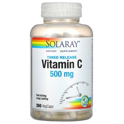 Solaray Timed Release Vitamin C Mg Vegcaps Iherb