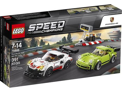 Lego Speed Champions Porsche 911 Rsr And 911 Turbo 3 0 75888 Building