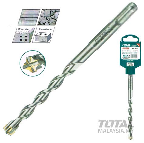 Tac311002c Sds Plus Hammer Drill Bit Total Tools Malaysia