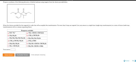 Solved: Propose A Synthesis Of The Following Derivative Of... | Chegg.com