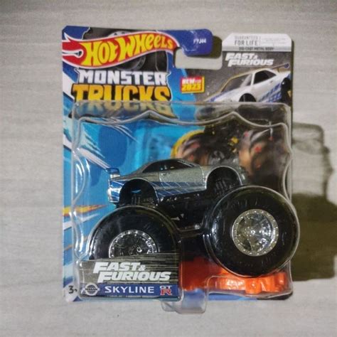 Hot Wheels Fast Furious Nissan Skyline R34 Monster Trucks Shopee Malaysia