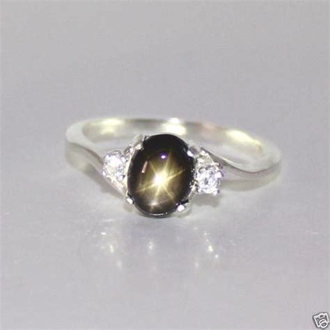 Black Star Sapphire Ring | eBay