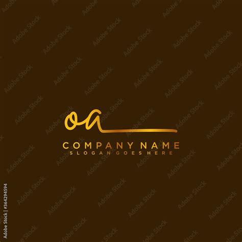 Oa Initials Signature Logo Handwriting Logo Vector Templates Logo For