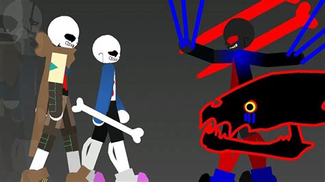 Sans Last Breath And Ink Vs Error Part 2 Stick Nodes YouTube