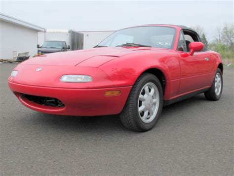 Miata convertible red low miles one owner for sale - Mazda MX-5 Miata ...