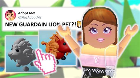 New Guardian Lion Pet In Adopt Me Roblox Youtube