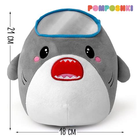 Мягкая игрушка POMPOSHKI «Акулёнок» купить по цене 811 ₽ в интернет ...