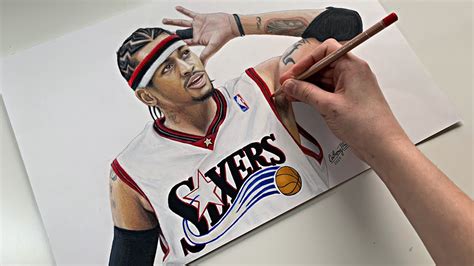 Drawing Allen Iverson - YouTube