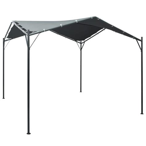 Gazebo tenda toldo 3x3 m aço antracite