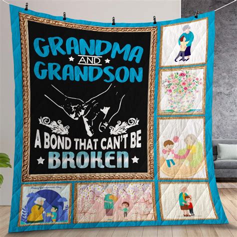 Grandma And Grandson Quilt Room Decoration