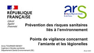 RDV Prévention secteur sanitaire du 28 06 Risques sanitaires PPT