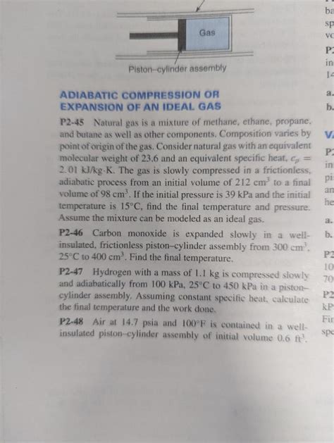 Solved ADIABATIC COMPRESSION OR EXPANSION OF AN IDEAL GAS | Chegg.com