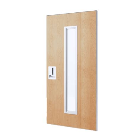 Sl Contemporary Wood Grain Frp Aluminum Hybrid Door Special Lite