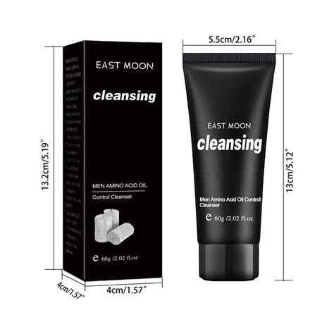 Mens Amino Facial Cleanser 60ml Deeply Cleanses And Balances Oil