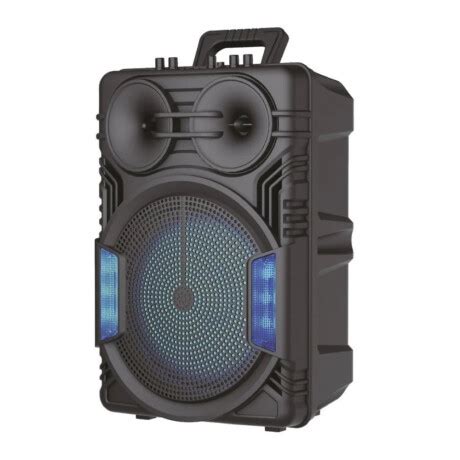 Parlante Portátil AEK S 11208 12 Karaoke BT Micro Luces Negro HTS