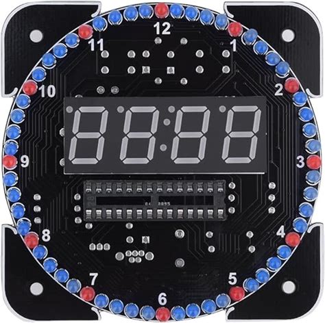 Ashata Diy Multi Function Digital Led Clock Kit Light Control Clock