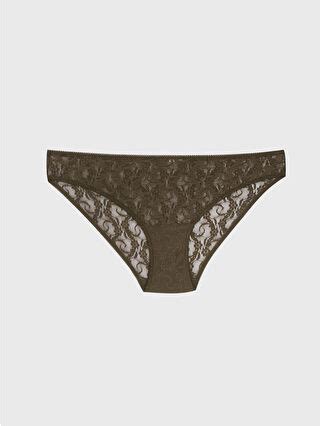 LCW ECO Haki Dantel Detaylı Bikini Külot W AO Z HCZ LCW