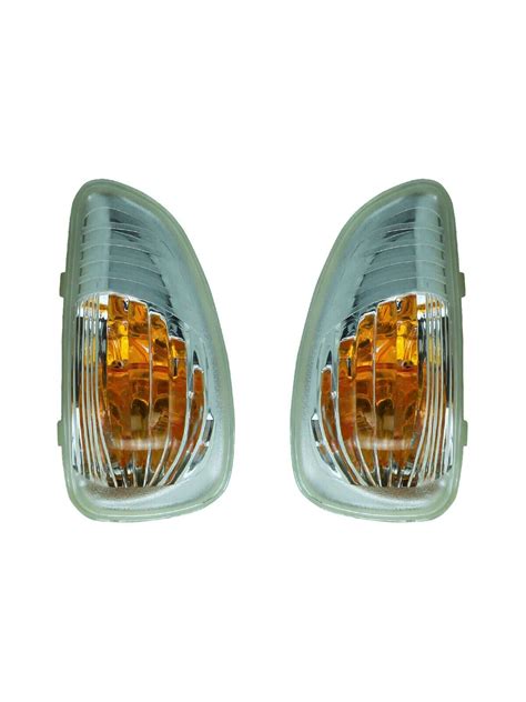 Pair Of Door Wing Mirror Indicator Lamp Lens Fits Vauxhall Movano Mk2