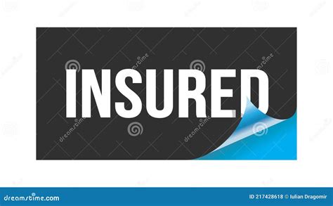 Insured Text Written On Red Stamp Sign Royalty Free Stock Photography