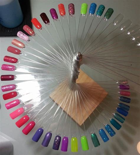 Nail Polish Display Idea Nail Art Designs Diy Nail Colors Colorful