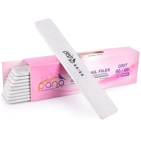 Amazon 10pcs PANA Jumbo Double Sided Emery Nail File For