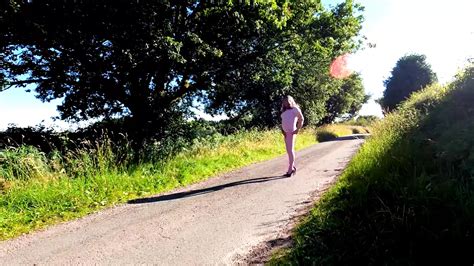 Amateur Crossdresser Kellycd Drive Down The Busy Lanes In Sexy Seamless Pantyhose No