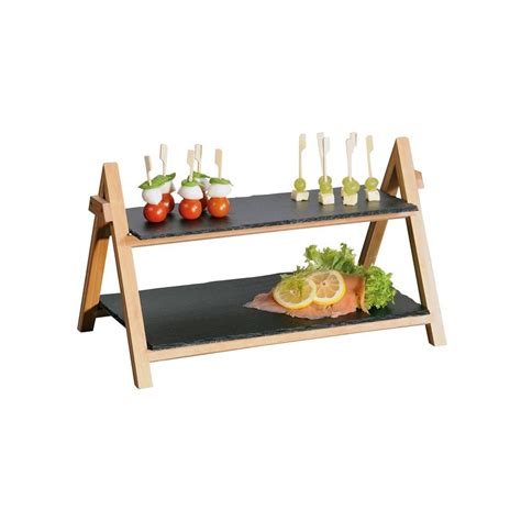 Stand De 2 Niveles 43 4 X 27 5 Cm Pizarra Kesper KitchenShop